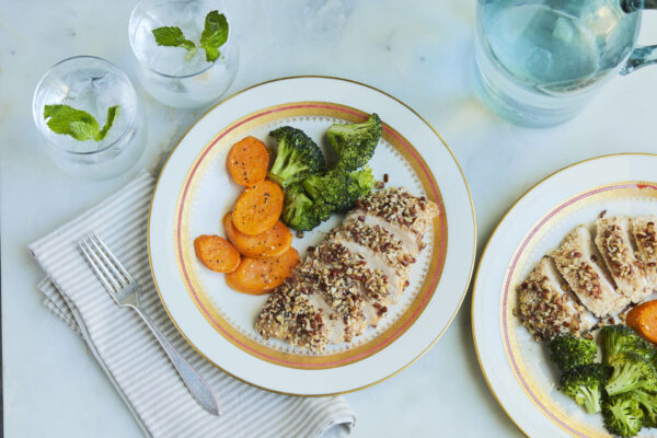 Pecan Crusted Chicken Breasts promotional advertising picture