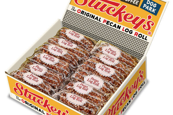 Stuckey's 2 oz. Pecan Log Rolls with Cherry Buts - 24 ct.