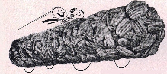 Old Advertising image of a Stuckey's Pecan log Roll