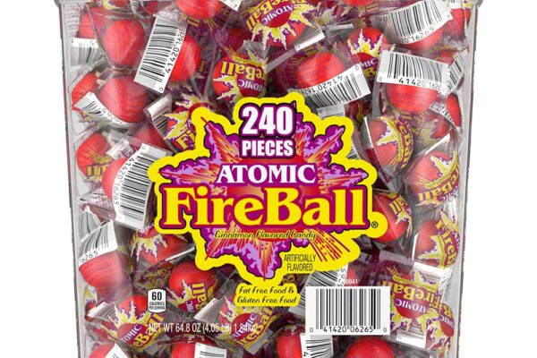 Image of tub of Fireball Atomic Candies