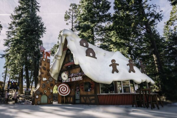 Image of Santa's Village as a candy house