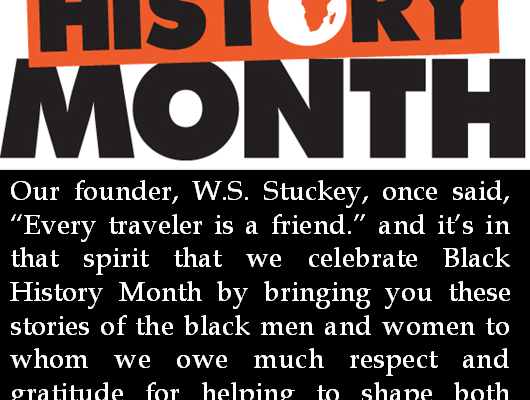 Graphic for Black history Month in block lettering