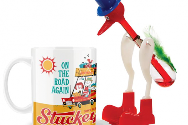 Stuckey's Advertising Image of coffee mug and toy