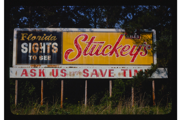 Old Image of a past Stuckey's Outdoor Bill Board