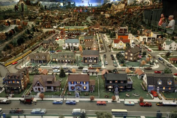 Image of American Town as a diorama