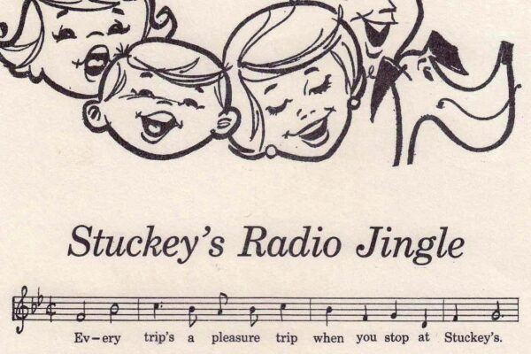 Sheet music image to Stuckey's Radio Jingle