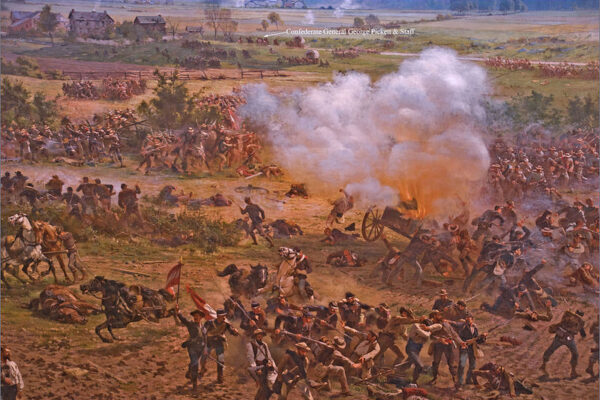 Historical battlefield image of civil war