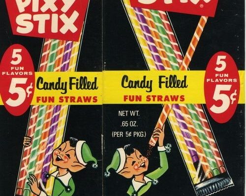 Candy Pixie Stick promotional advertising picture