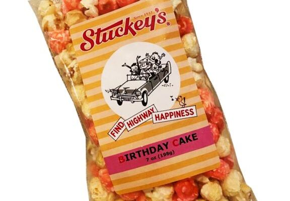 Birthday Cake Popcorn promotional advertising picture