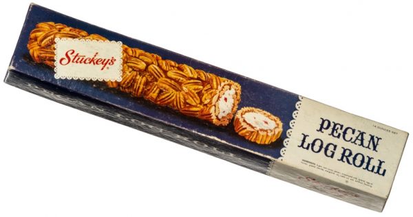 Stuckey's Old Pecan Log Roll Box promotional advertising picture