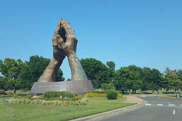 Praying Hands Inspirational Statue promotional advertising picture