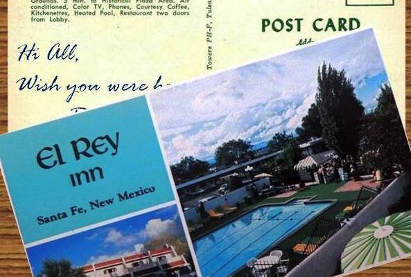 El Rey Hotel Postcard promotional advertising picture
