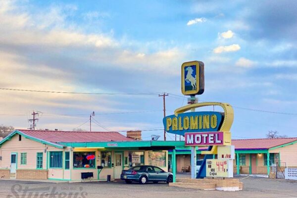 Palimino Motel in Tucumcari, New Mexico promotional advertising picture