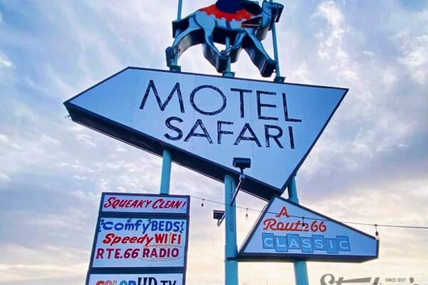 Motel Safari in Tucumcari, New Mexico promotional advertising picture