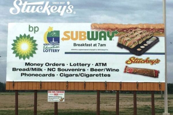 Subway Billboard Stuckey's Billboard Outdoor picture