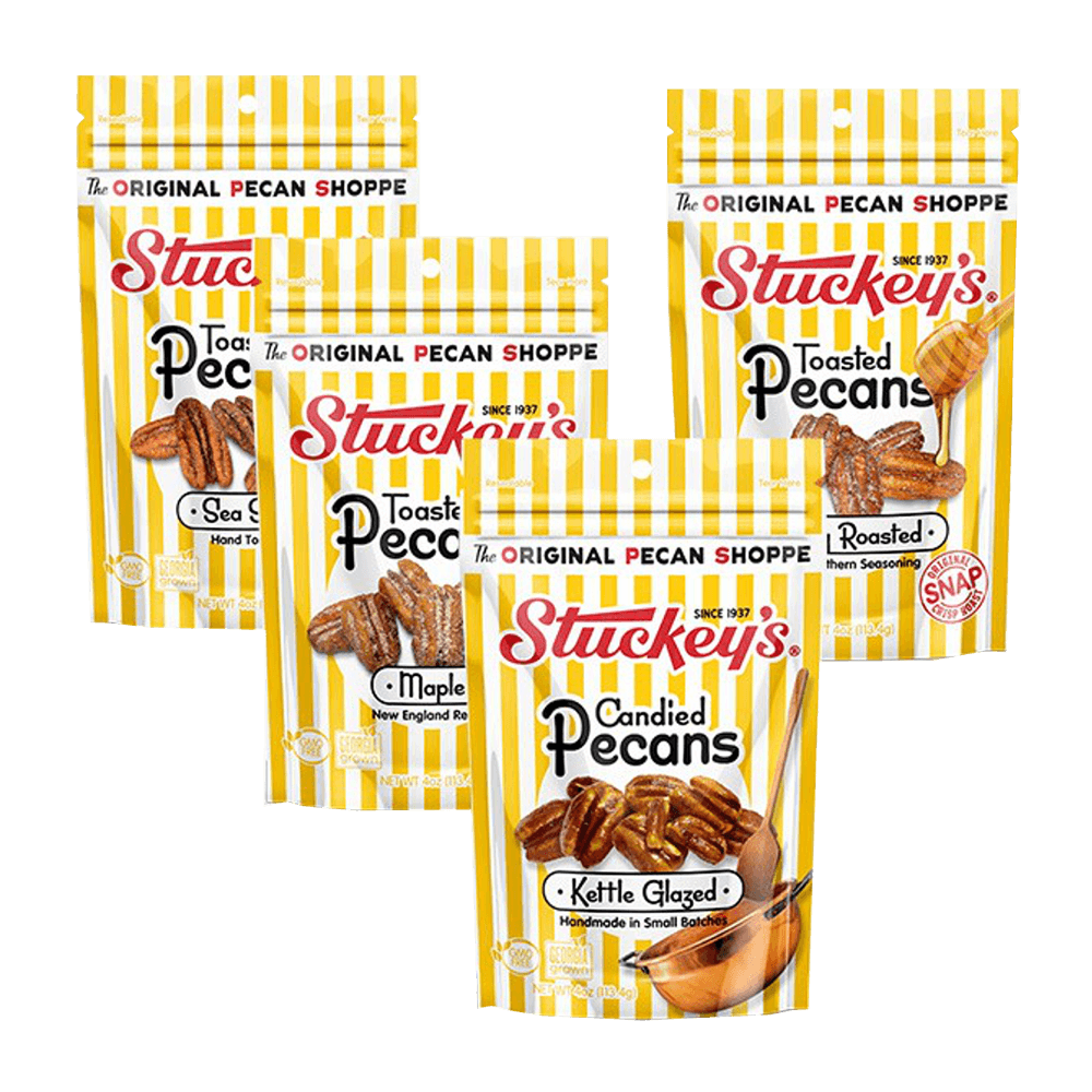 Four Flavor Pecan Sampler Multi Pack 4 oz