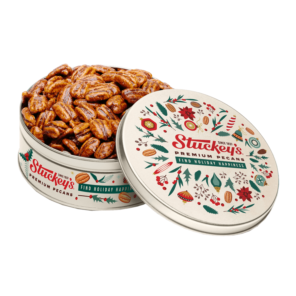 Glazed Pecans Gift Tin 22 oz