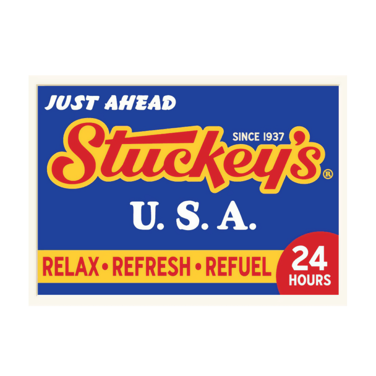 Orange Logo Metal Sign Stuckey's