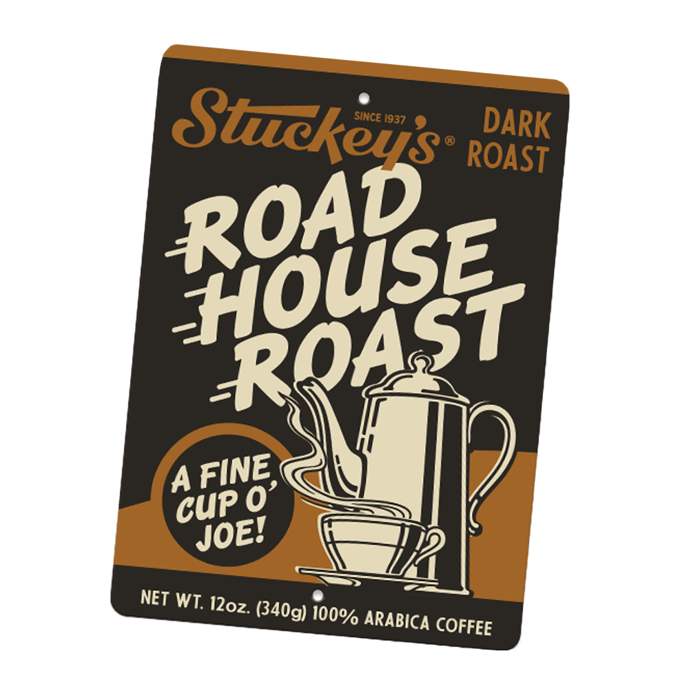 Road House Coffee Metal Sign