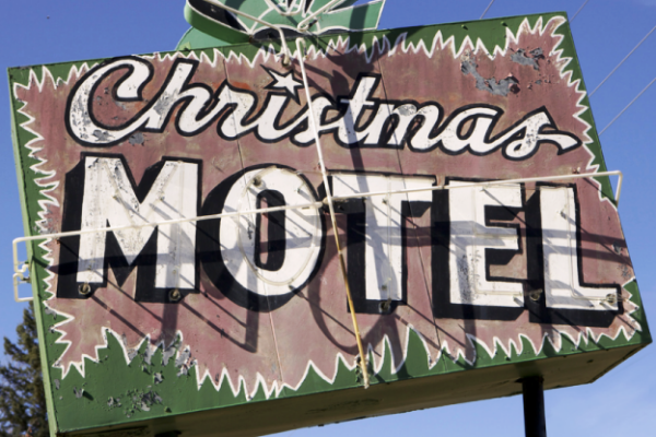Picture of Christmas motel sign