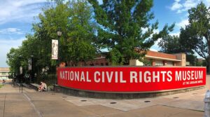 Picture of the entrance to the National Civil Rights Museum complex.