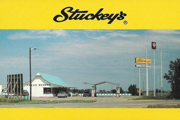 Postcard with a photograph of Stuckey's from an unknown location taken sometime in the 1960s.