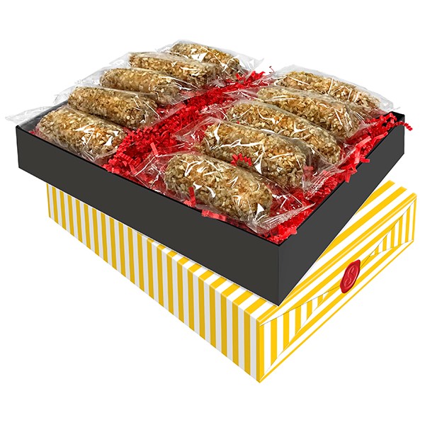 Pecan Log Roll Gift Box – 20 Rolls