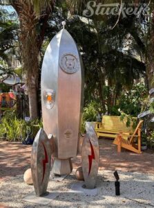 Rocket ship at the Marietta Museum of Art & Whimsy