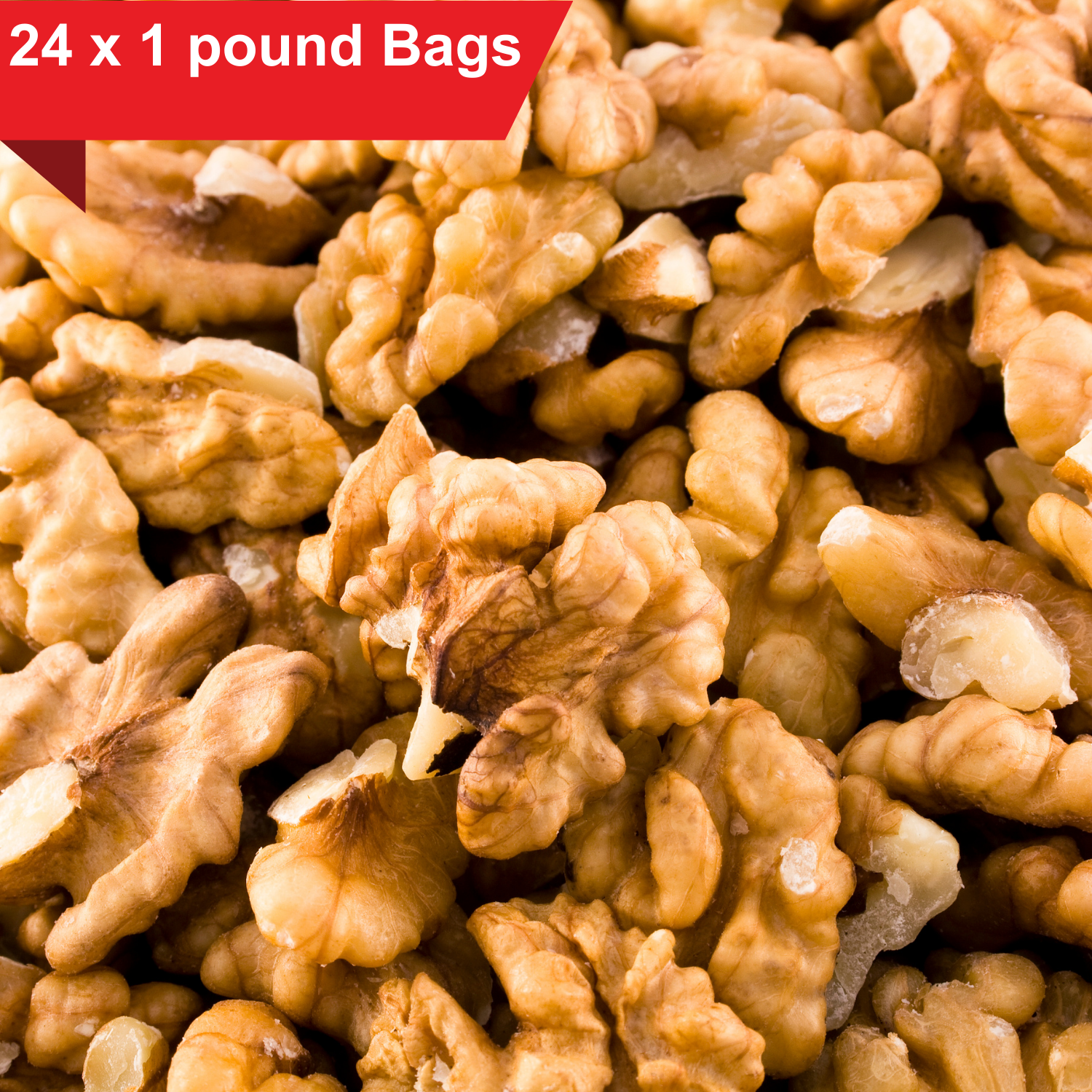 Large Black Walnut Pieces (Case of 24 One Pound Bags) - Image 2