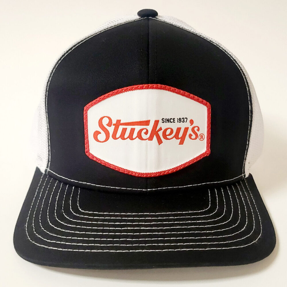 Bring Stuckey's on the road with you! Our custom trucker hats feature our Stuckey's logo and the classic snap-to-fit strap.