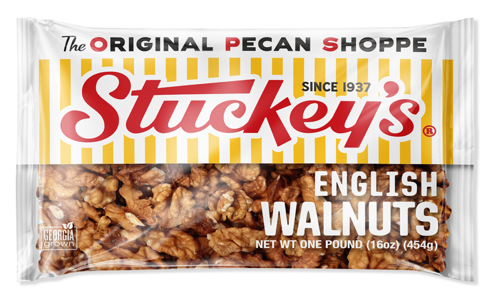 Stuckey's | One pound cello bag of English Walnuts