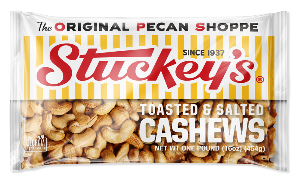 Stuckey's | Cashews in a one pound cello bag