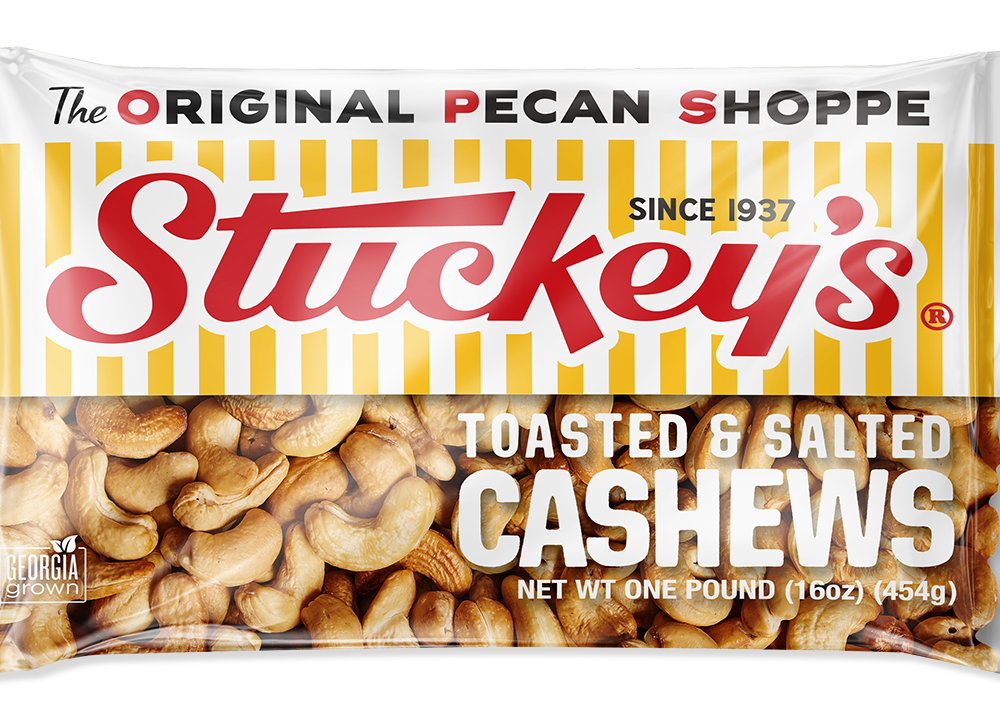 Stuckey's | Cashews in a one pound cello bag