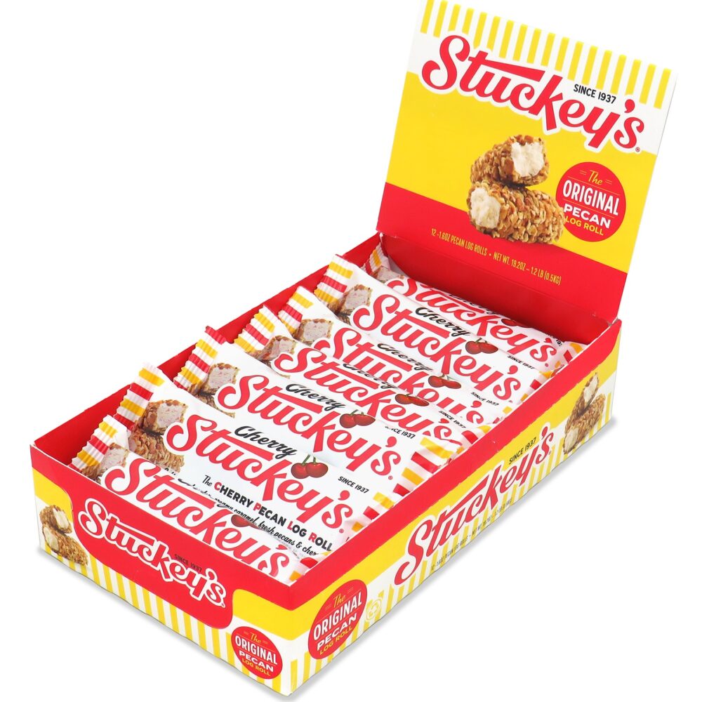 Stuckey's 1.6 oz Cherry Pecan Log Rolls (12 count)