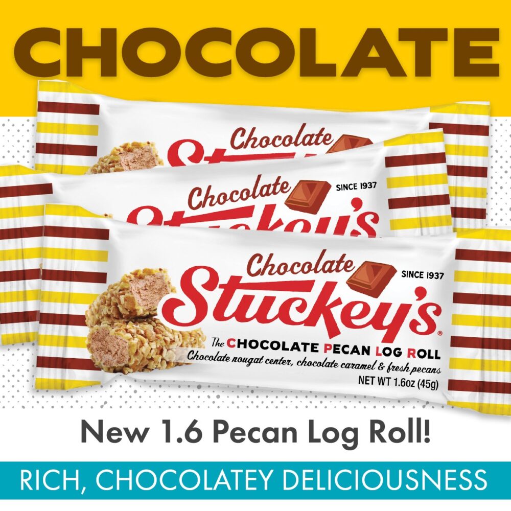 Stuckey's 1.6 oz Chocolate Pecan Log Rolls (12 count) - Image 2