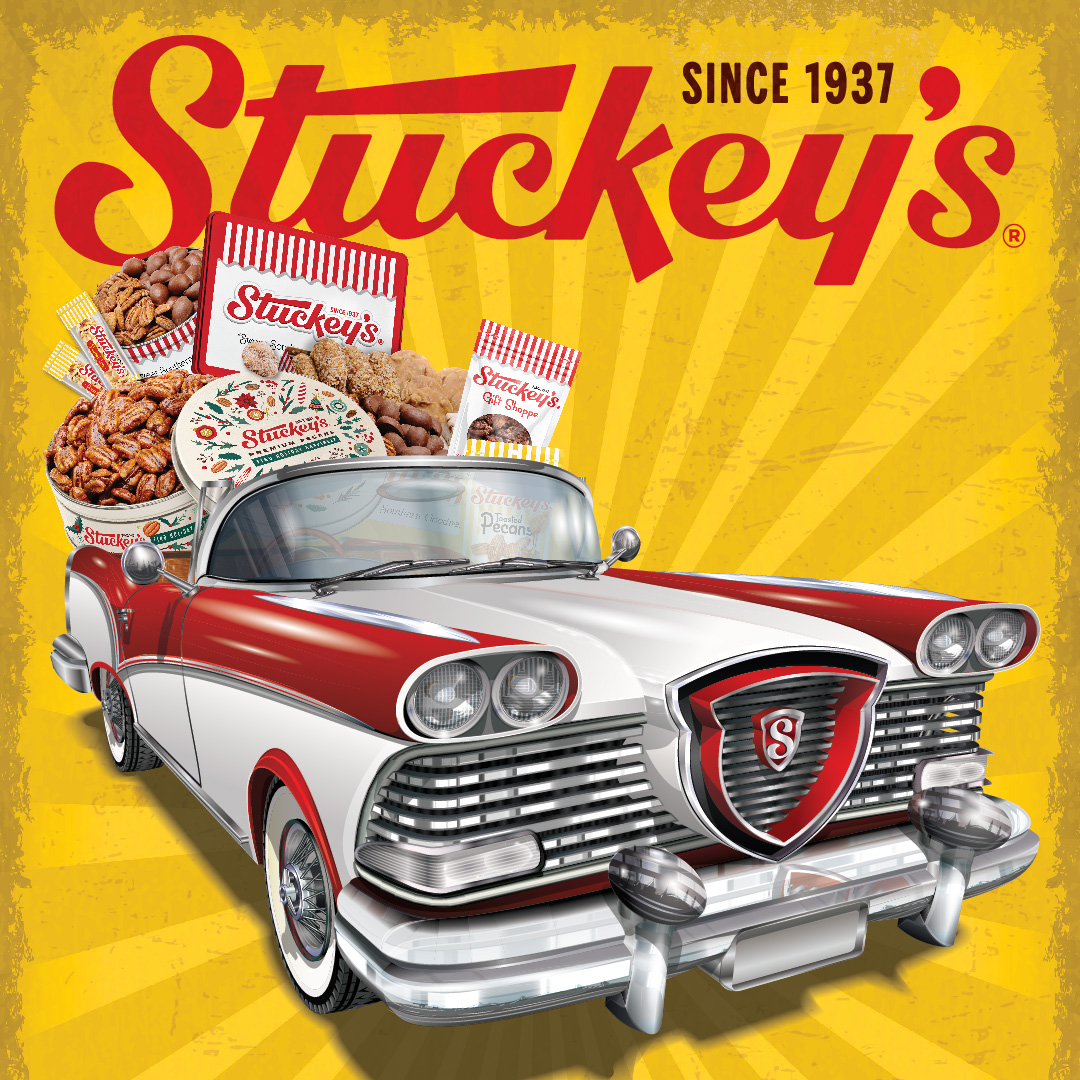 car loaded with Stuckey's goodies